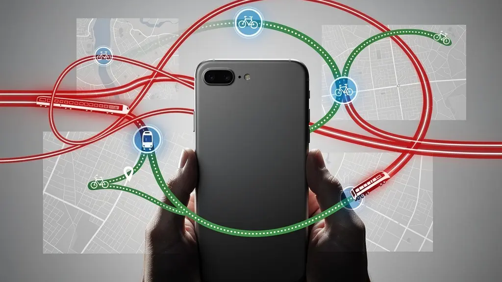 Comparaison visuelle des applications de mobilité sur smartphone pour l'intermodalité en Suisse