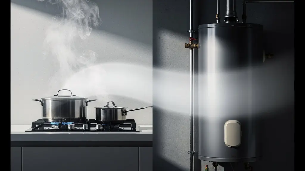 Système de délestage automatique entre chauffe-eau et plaques de cuisson