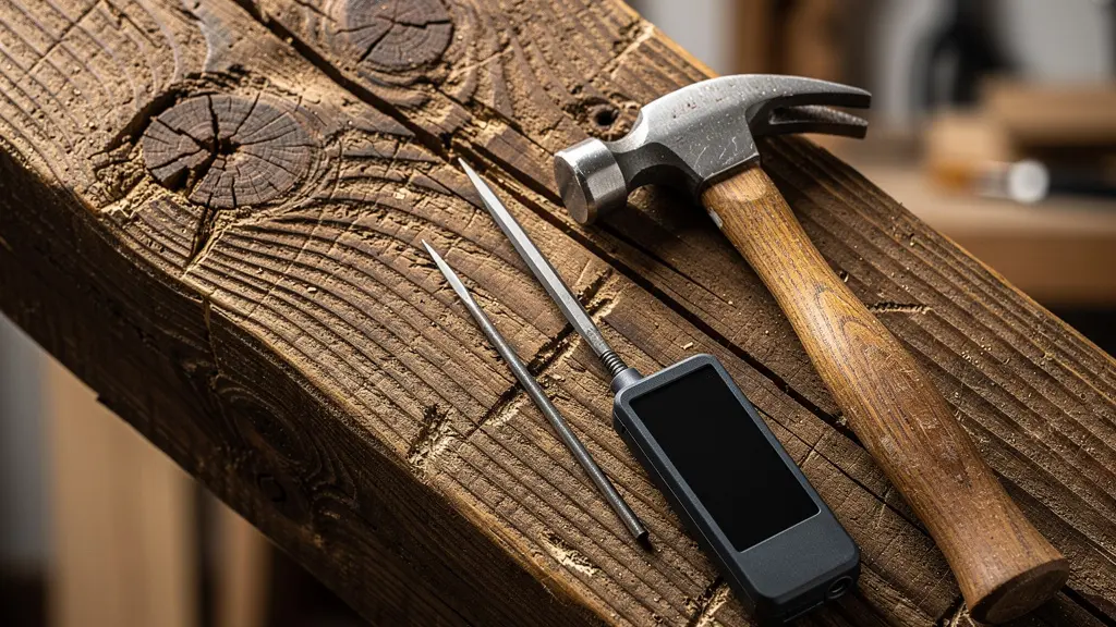 Inspection technique d'une charpente ancienne avec outils de diagnostic modernes