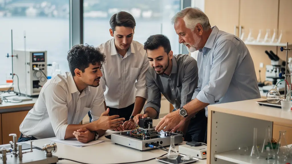 Vue aérienne du campus de l'EPFL avec bâtiments de recherche et Innovation Park dans le contexte lémanique