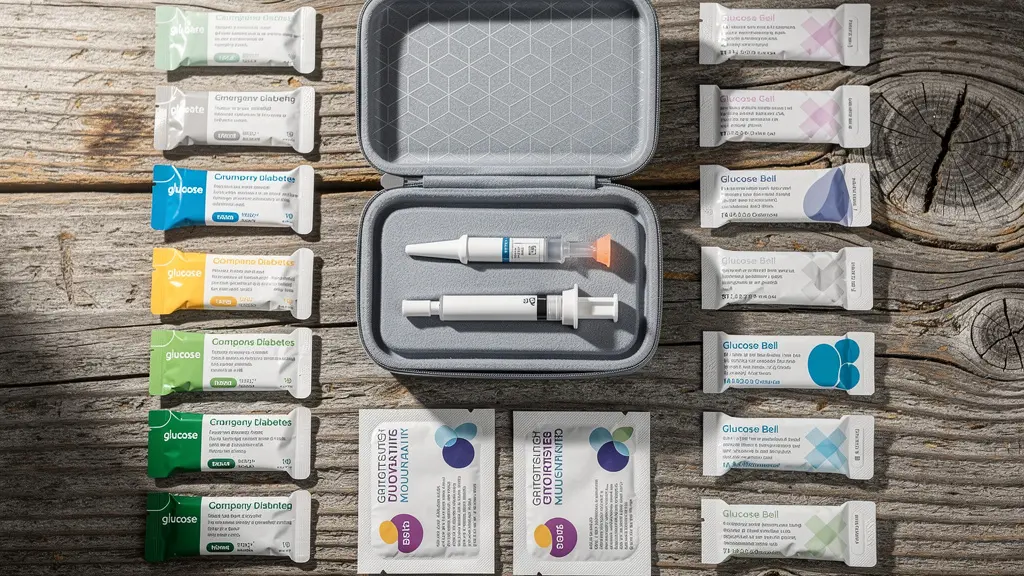 Kit de sécurité pour randonneur diabétique en montagne avec pompe à insuline